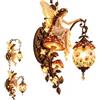 Generico Lampada da parete Lanterna Incantata con Fata e Fiori (Mushr) | Lampada decorativa da parete con fata e fiori luminosi, luce d'atmosfera fantasy e lanterna floreale; ideale per veranda