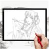 Auratrove Pannello luminoso a LED per disegno, dimmerabile a 3 livelli per tavolo da tracciamento A4 con illuminazione per la cura degli occhi, tavola in materiale PC per pittura artistica e ricamo