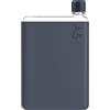 memobottle Confezione A5 (blu notte) - 750 ml - Bottiglia, custodia in silicone e coperchio, bottiglia d'acqua sottile per borse, oltre a libri e computer portatili, senza BPA, in Tritan moderno e