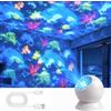 AOUZOVLI 360° Proiettore Olografico 5D, Ocean Glow Projector, LED Rotante Dinamico | Proiettore 5d Oceano Luminosità Regolabile Delicata, Multi-angolo, Alimentazione USB per Camera Da Letto, Meditazione, Feste
