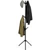 MOHOME Appendiabiti da Terra In Metallo Piantana Autoportante con 9 Ganci per Indumenti 48 x 162 cm Attaccapanni Vestiti Abiti Pantaloni Accessori Ingresso Camera Letto Spogliatoio Cabina Armadio