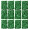Caskunbsy 12 pannelli di piante artificiali, piante artificiali da parete, tappeto erboso, decorazione da parete, siepe artificiale, pianta verde, per interni ed esterni, matrimonio o interni, fai da te, 60 x