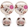 NICI Siamy 62928 - Morbido Gatto Siamese di Peluche, per Coccole e Giochi, per Bambini e Adulti, Fantastica Idea Regalo, 5 cm, Marrone (Confezione da 2)