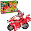 Bizak Power Rangers 62518660 - Moto da combattimento con personaggio + 4 anni