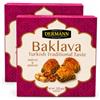 Bodesa Valore Baklava Turca 2x125g Noci e Arachidi - Dolce Tradizionale a Strati con Frutta Secca - Circa 8 Pezzi - 2 Confezioni - Pronto da Gustare
