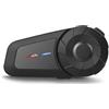 Dripio Auricolare Bluetooth per moto, interfono per 2 motociclisti, portata 800 metri, grado di protezione IPX6, confezione singola