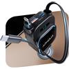 Dripio Caricabatterie da auto da 96 W con porta USB-C, 2 cavi retrattili, display LED, pieghevole a 180°