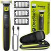 Philips OneBlade QP2724/10, rasoio - 45 minuti di autonomia - 3 pettini - Custodia