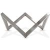 MOODZ Outdoor Living - Piedi RVS Tipo 1 Ø60 - Supporto per focolare - Design elegante - 59x53x26 cm