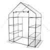 RETELANDIA L'OUTLET DELLE RECINZIONI Serra da Giardino e Balcone Compatta con 8 ripiani 143x73 h 195 cm, Copertura in PVC Trasparente
