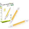 Hsientpe Lampadine R7S LED 78 mm, dimmerabili, 10 W, equivalenti a lampadina alogena 78 mm, 100 W, senza sfarfallio, bianco caldo 3000 K, 2000 lm, illuminazione a fascio 360 gradi, AC 220 - 240 V