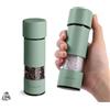 Aurevit Macina Sale e Pepe Piccola, Set Macinapepe Manuale con Macina in Ceramica e Acciaio Inox, Regolazione della Macinatura, Ricaricabile e Portatile per Cucina e Viaggio (2 Pezzi, Sage)