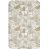 OnlyWow© Tappeto Bagno Antiscivolo Tappetino Doccia Assorbente Bath Mat | 40x60 cm - Rettangolare - Tappeti Memory Foam Bathroom Lavabile Mosaico - Pietre - Beige