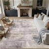 PureCozy Tappeto per soggiorno, 300 x 400 cm, grigio, marrone, lavabile | Tappeto lavabile, moderno, astratto, grande, antiscivolo, per camera da letto, sala da pranzo, ufficio