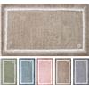 Olivo Tappeti OLIVO.shop Tappeto Bagno 100% Cotone, Tappeti Bagno Antiscivolo con Fondo in Lattice, Assorbente, Morbido, Lavabile in Lavatrice, Tappetino per Doccia e Vasca SUNSET (BEIGE, 50x80 cm)