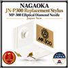 NAGAOKA JN-P300 Ricambio Stilo MP-300 Ellittico Diamante Nego Giappone Nuovo