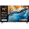 XIAOMI TV S Mini LED 75 QLED 75 inch Dolby Vision Atmos144Hz 1200 nits 144 Hz