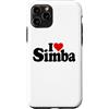 LOVE OF SIMBA HEART NAME APPAREL Custodia per iPhone 11 Pro I LOVE HEART SIMBA NOME SU UNA TEE