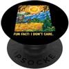 Fun Fact I Don't Care Meme Divertente detto sarcastico fatto divertente che non mi interessa PopSockets PopGrip Adesivo