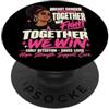 Melanin African American Breast Cancer A Afroamericano cancro al seno nastro rosa donne nere ragazza PopSockets PopGrip Adesivo