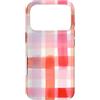 generic Custodia per iPhone 17 Pro Grafica Coquette Plaid Rosa Pastello
