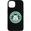 Gatti Animali domestici Accessori Custodia per iPhone 13 Gatti Caffè Espresso-Machine Chicchi di Caffè Gatti-Espresso