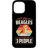 Sweet and Playful Aesthetic Dog Attitude Custodia per iPhone 13 Pro Max Mi piacciono i beagle e forse come 3 persone