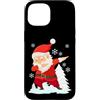Dabbing Funny Christmas Co. Custodia per iPhone 15 Dabbing Babbo Natale divertente Natale