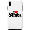 LOVE OF SIMBA HEART NAME APPAREL Custodia per iPhone XS Max I LOVE HEART SIMBA NOME SU UNA TEE