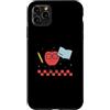 Funny Apple Gifts Apple Fruit Lovers Custodia per iPhone 11 Pro Max Groovy Apple Art per ragazze bambini donne amanti della frutta mela