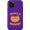 Kawaii Triangle Custodia per iPhone 11 Pro Trouble is Brewing Cute Calderone Pozione