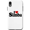 LOVE OF SIMBA HEART NAME APPAREL Custodia per iPhone XR I LOVE HEART SIMBA NOME SU UNA TEE