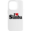 LOVE OF SIMBA HEART NAME APPAREL Custodia per iPhone 14 Pro I LOVE HEART SIMBA NOME SU UNA TEE
