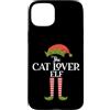 The Cat Lover Elf Christmas Tees Custodia per iPhone 15 Plus L'amante dei gatti elfo Natale