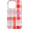 generic Custodia per iPhone 15 Pro Max Grafica Coquette Plaid Rosa Pastello
