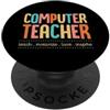Matching Groovy 60s Style Teacher Spirit Insegnante di computer Insegnare Motivare Amore Ispirare Insegnamento Motto PopSockets PopGrip Adesivo