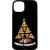 Pizza Christmas Tree Tees Custodia per iPhone 15 Plus Albero di Natale Pizza