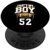 Leggende dello sport Questo è il pallone da calcio numero 52 del mio ragazzo PopSockets PopGrip Adesivo