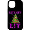 Christmas Funny Gifts Co. Custodia per iPhone 15 Divertente albero di Natale brutto Let's Get Lit