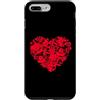 Tronic Tees Custodia per iPhone 7 Plus/8 Plus Amore floreale di giorno di biglietti di S. Valentino del