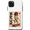 Skateboard Japan Otaku Kawaii Manga Samu Custodia per iPhone 11 Pro Max Skateboard Grumpy Japan Animal Brush Anime Kawaii Otaku Y2K