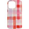 generic Custodia per iPhone 14 Pro Max Grafica Coquette Plaid Rosa Pastello