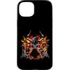 Thunder Rhythm Custodia per iPhone 15 Plus Rock Batterista Batteria Percussioni Musicista Concerto dal vivo Arte