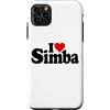LOVE OF SIMBA HEART NAME APPAREL Custodia per iPhone 11 Pro Max I LOVE HEART SIMBA NOME SU UNA TEE