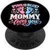 Just For Family La mamma rosa o blu ti ama, festa di rivelazione del genere PopSockets PopGrip Adesivo