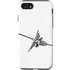 Braznyc Designs Custodia per iPhone SE (2020) / 7/8 Nazca Lines Hummingbird Art Tipografia