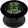 St Patricks Day Gifts & Gin Tonic Lover St Patricks Day Gin Tonics porta la fortuna degli irlandesi PopSockets PopGrip Adesivo