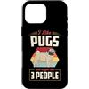 Sweet and Playful Aesthetic Dog Attitude Custodia per iPhone 16 Pro Max Mi piacciono i carlini e forse mi piacciono 3 persone
