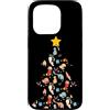 Cat Lover Merry Christmas Custodia per iPhone 15 Pro Albero di Natale per amanti dei gatti