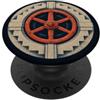GripArt Designs Grafica retrò della ruota della valvola PopSockets PopGrip Adesivo